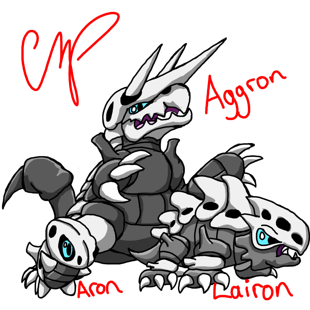 Aron, Lairon, and Aggron