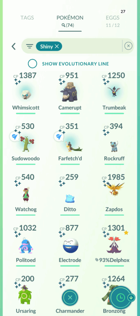 Today's my lucky day, 5 new shinys in 12h