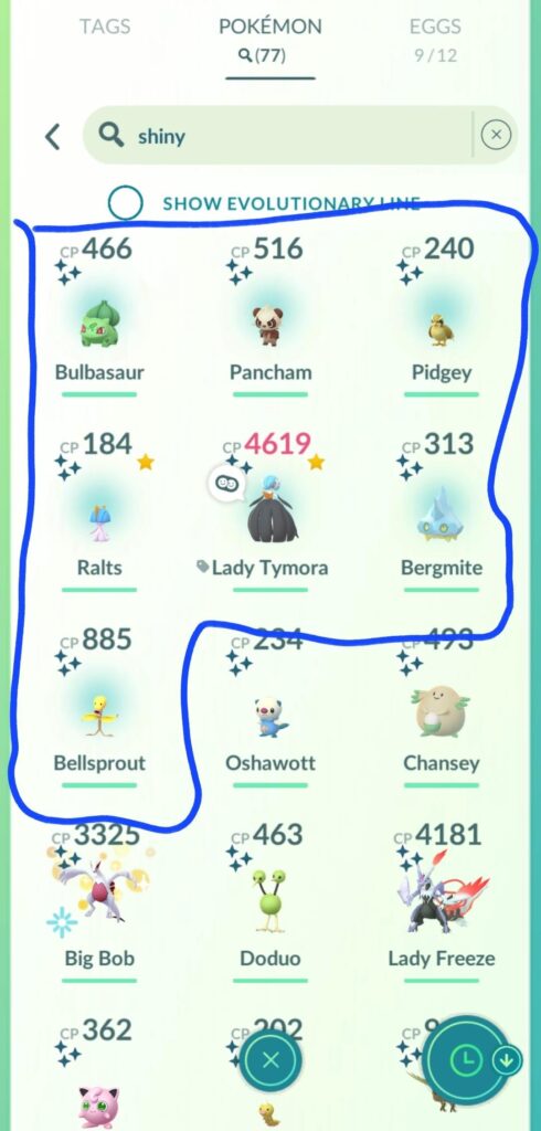 Today is a very productive, shiny hunting day