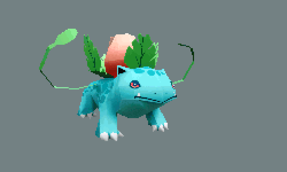 lowpoly ivysaur [OC]