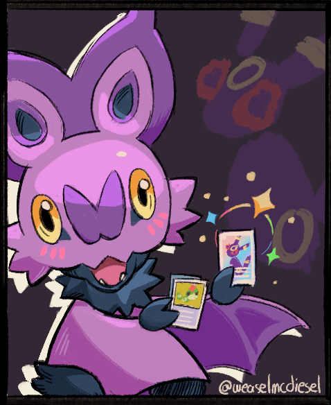 Art for my friend's card binder cover!(my art)