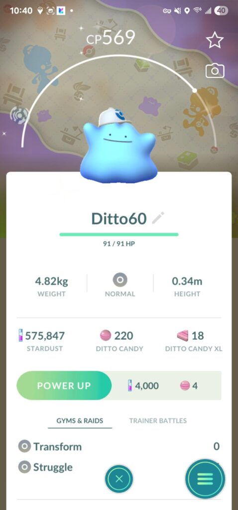 The first pokemon i caught this morning.