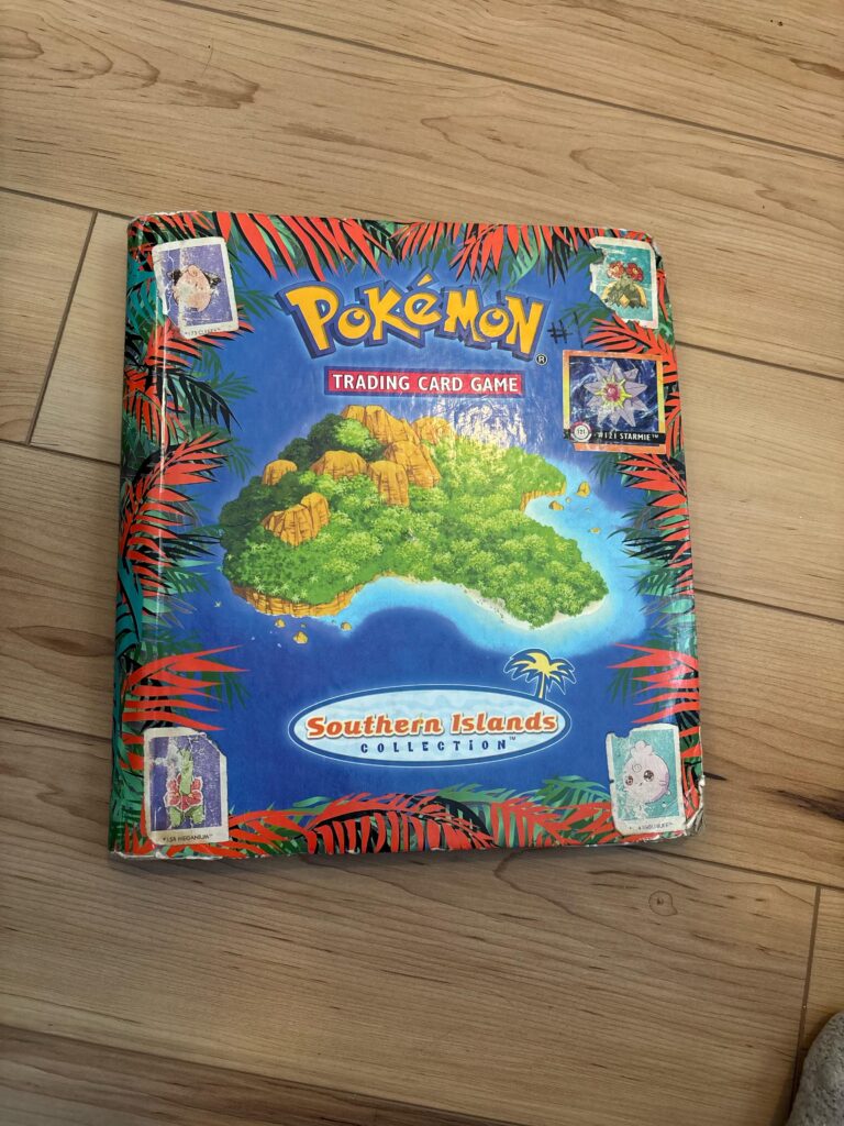 Who else has this? Pokémon southern island collection book and cards.