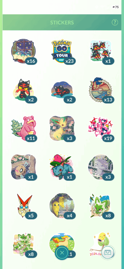 Are there irl versions of pokemon go stickers?