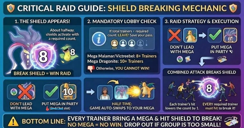 Put your Mega in slot 6 (PSA for super mega raids)