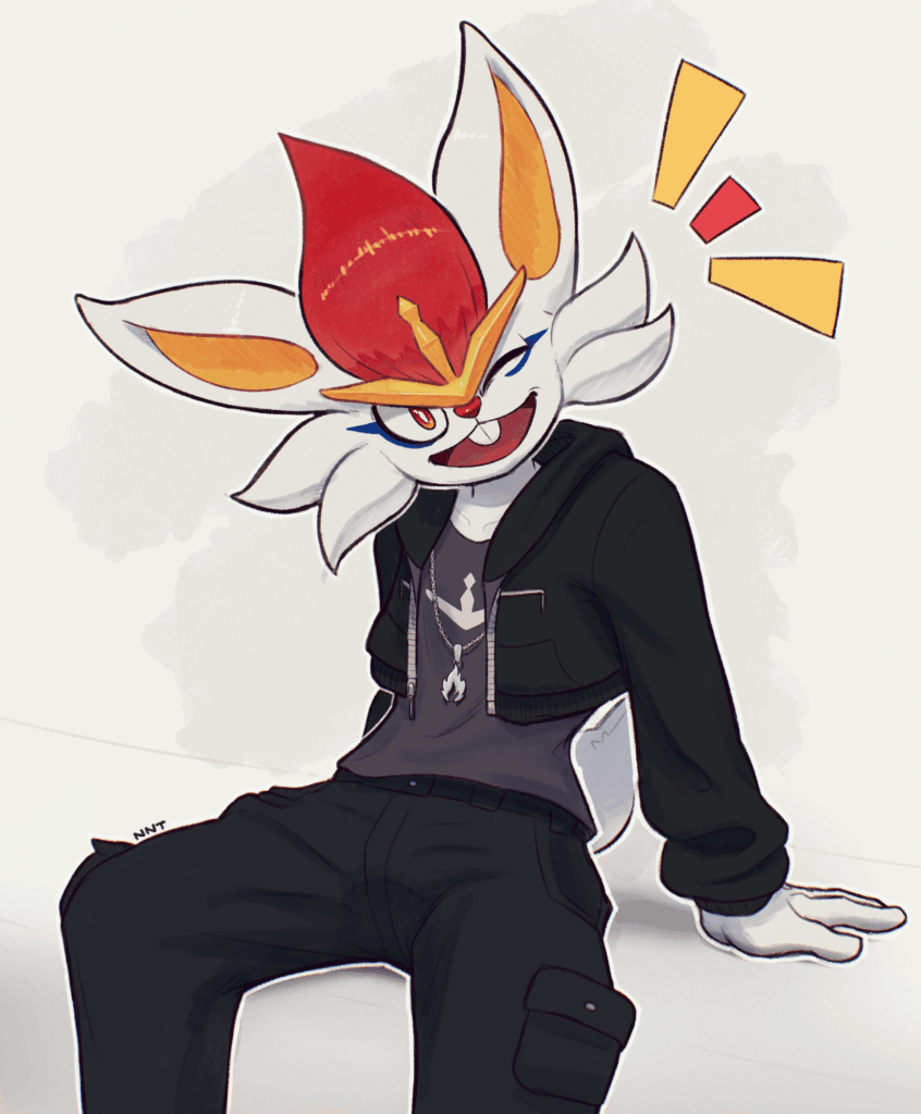 Cinderace :D (art by me)