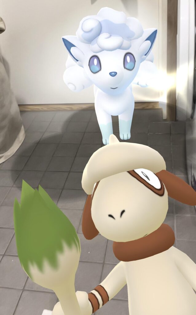 Hanging out with my buddy when Smeargle decides to photobomb