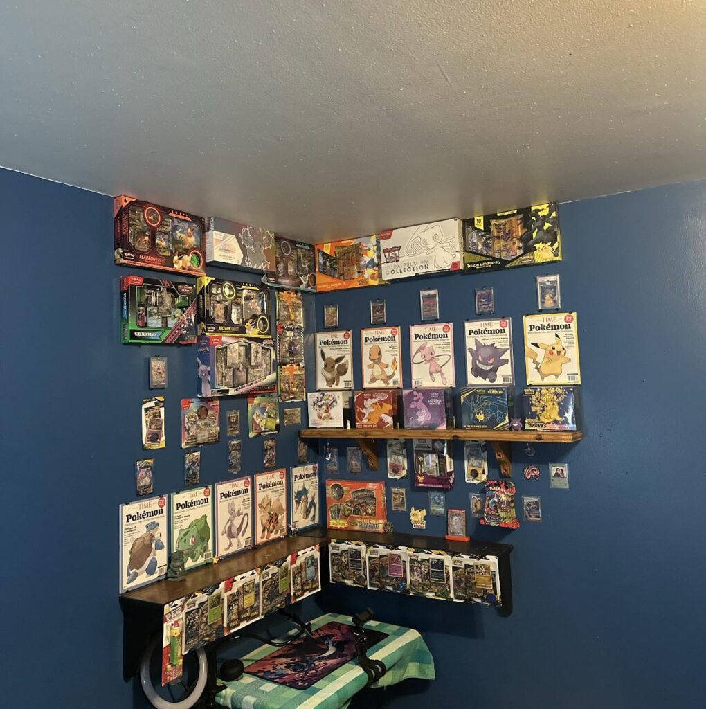 Backdrop of all my favorite sets, cards and collection boxes over the years
