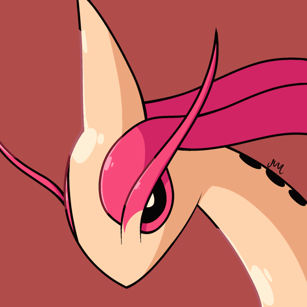 Drawing my favourite Pokemon of every type. Water is Milotic[OC]