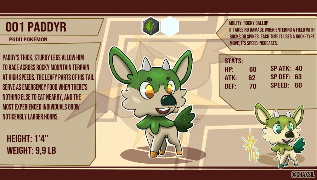 The Grass-type starter from my region