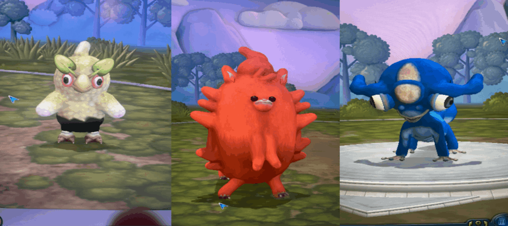 Gen 10 Starter Recreations in Spore