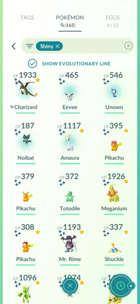 One Weeks worth of shiny