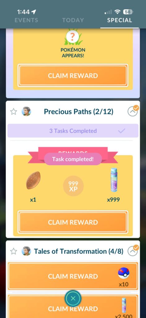 Anyone else can’t claim their special rewards?