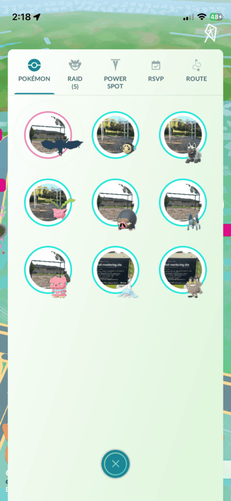 will this actually be there as I saw an enamourus yesterday same place but it was not at the pokestop it said it was at?