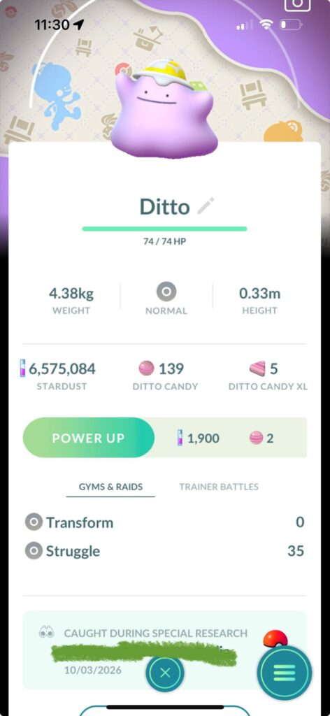 April Fool’s Research Ditto confirmed to have a costume