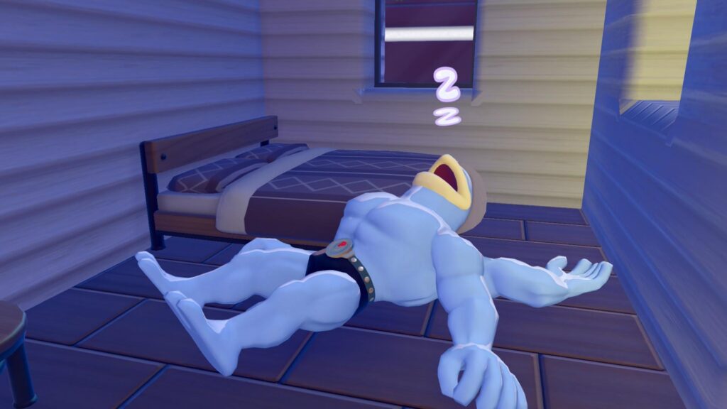 He almost made it to bed