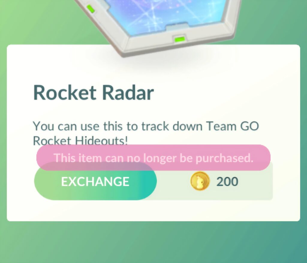 Why can't I buy rocket radars?