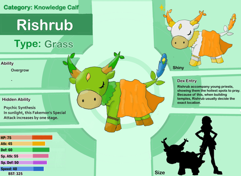 Rishrub: The Knowledge Calf Fakémon