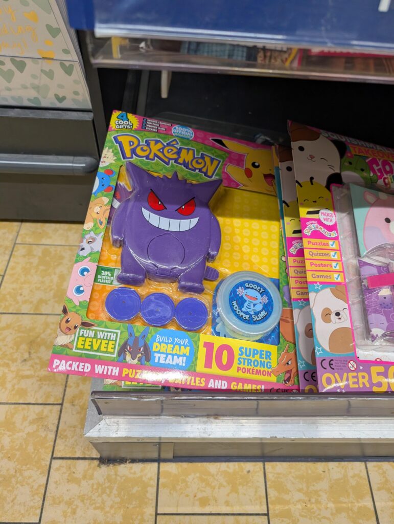 Grown adults stealing packs from kids' magazines?
