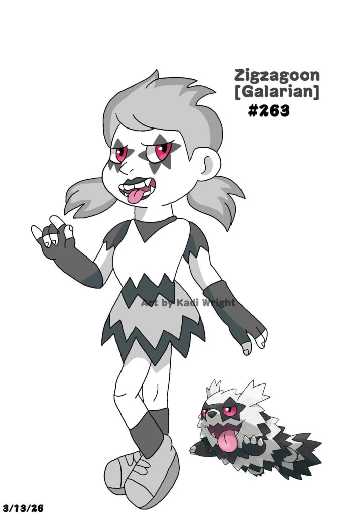 Human Zigzagoon Galarian [Art by me]