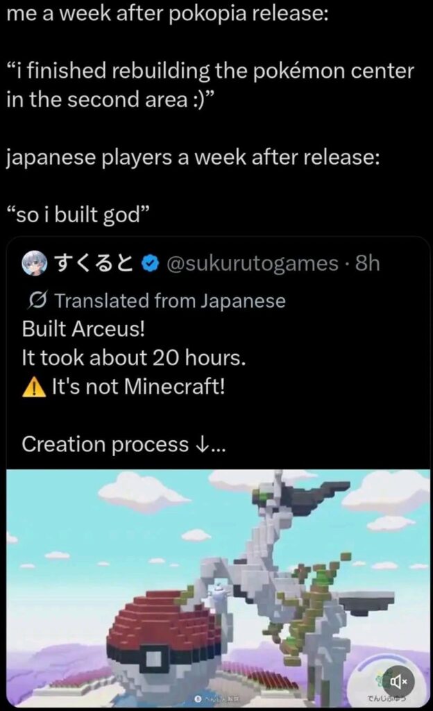 Pokopia players have alreadtly built unique structures.