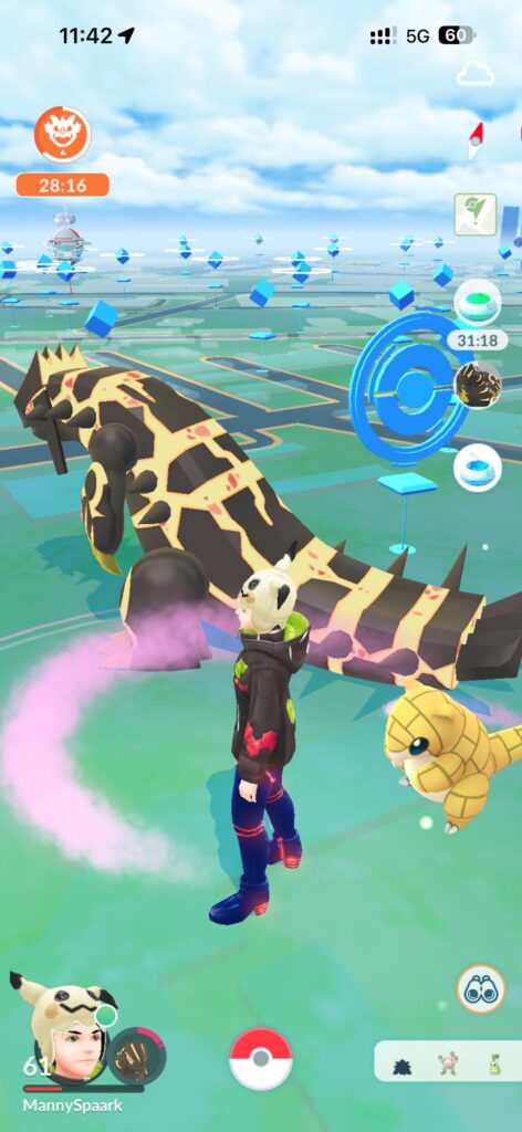 Mega evolved Sandshrew