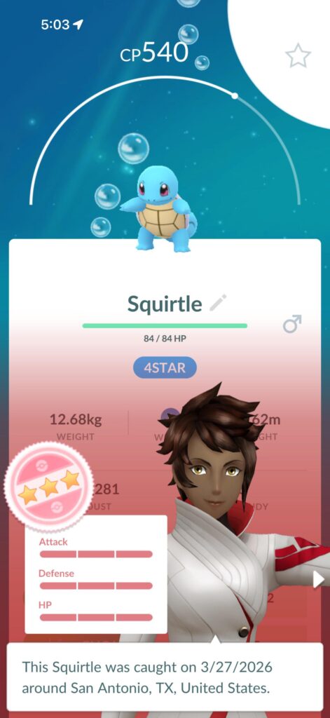 4* squirtle 😛 Deriod Dooh