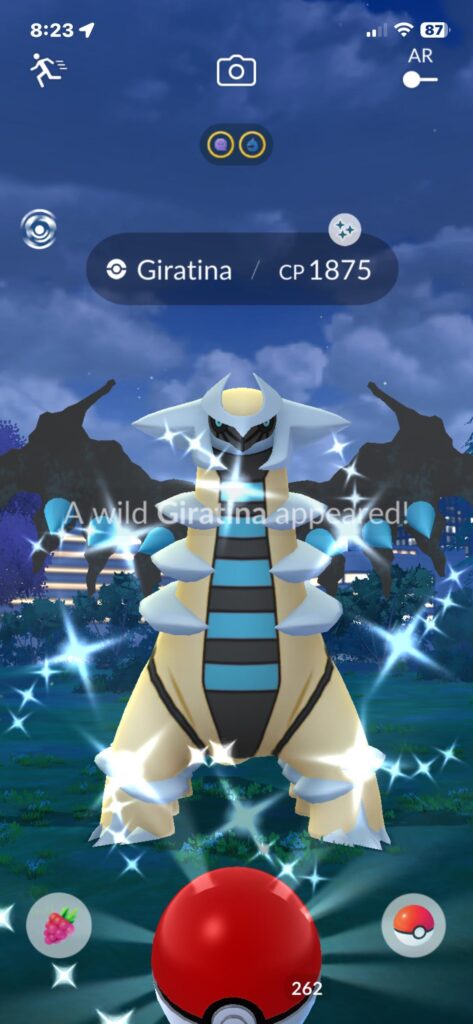 Got my first shiny Giratina from the Go Pass