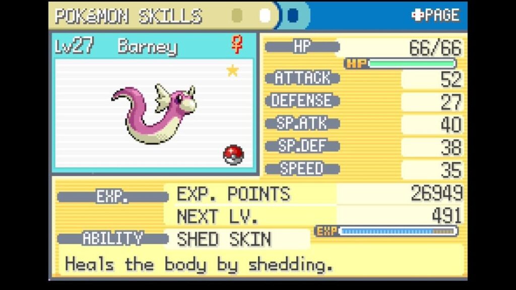 Shiny Dratini on Switch 2 LeafGreen!! (9,400 seen)