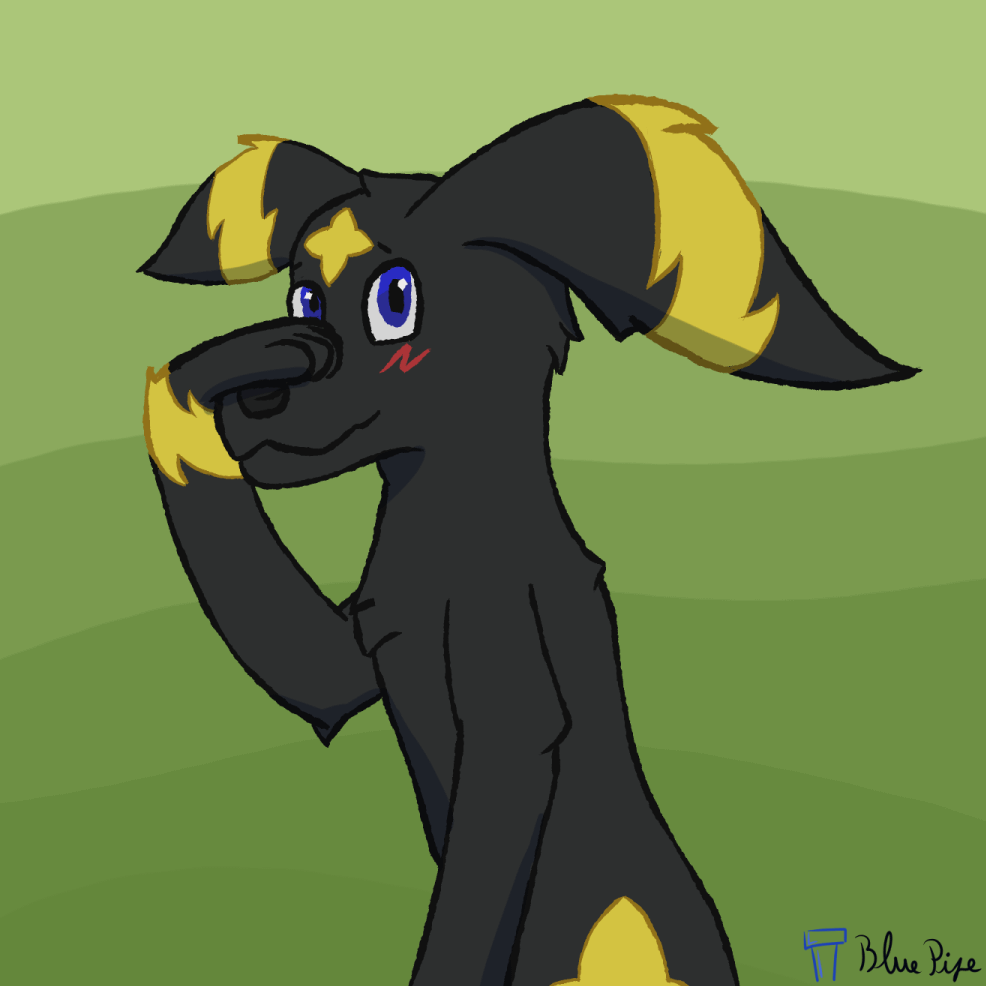 [OC] This is Blue. He's shy.