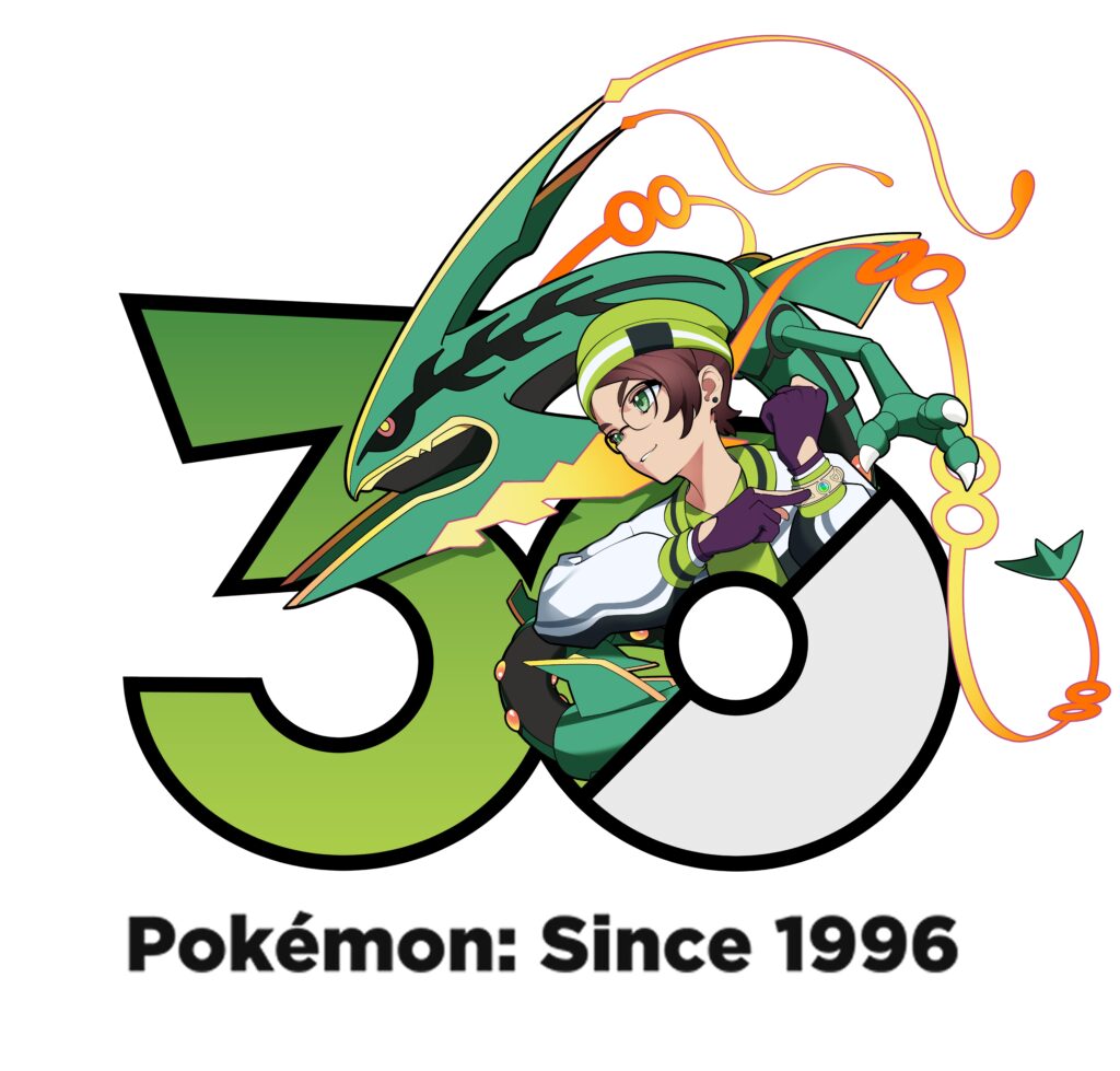 [OC] Made my own Pokemon 30th logo with my ZA avatar and my favorite pokemon of all