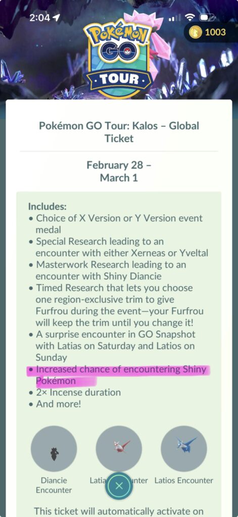 Increased shinies not activated? 🙃