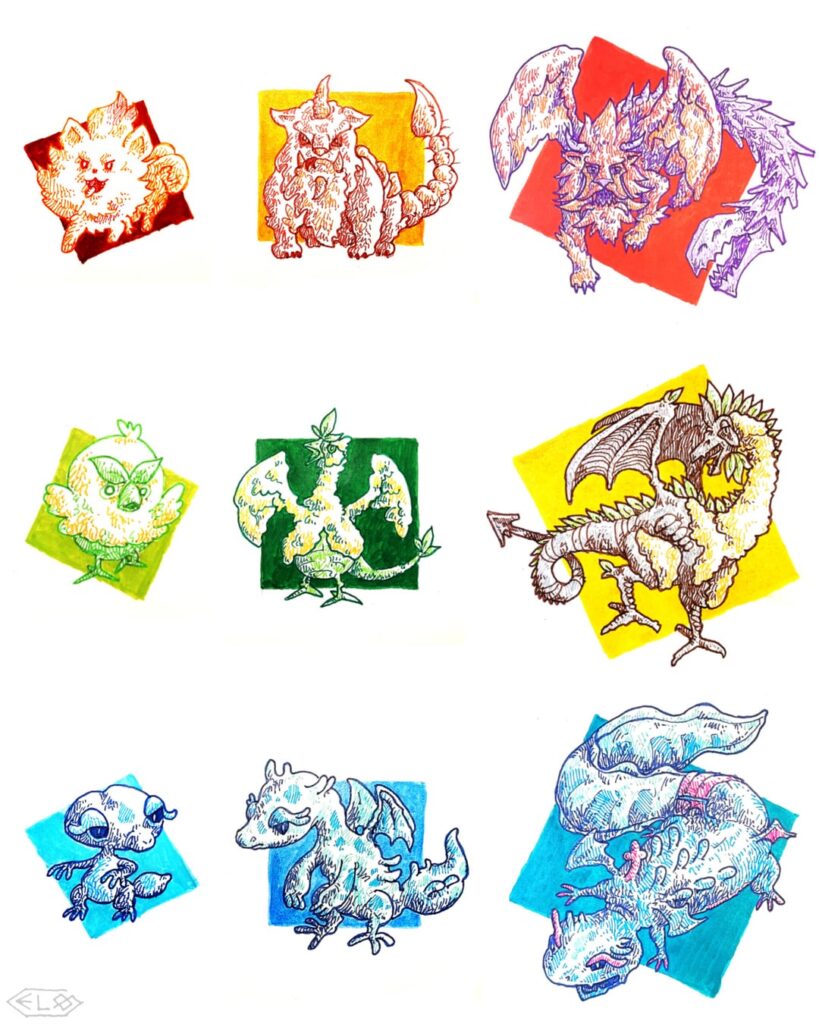 My take on Gen 10 starters evolutions