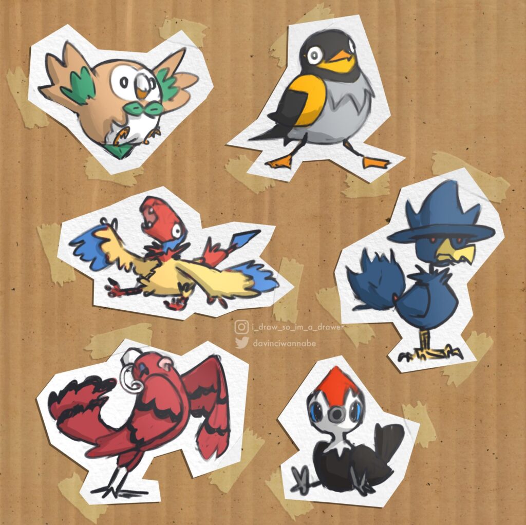 My tiny bird team [OC]