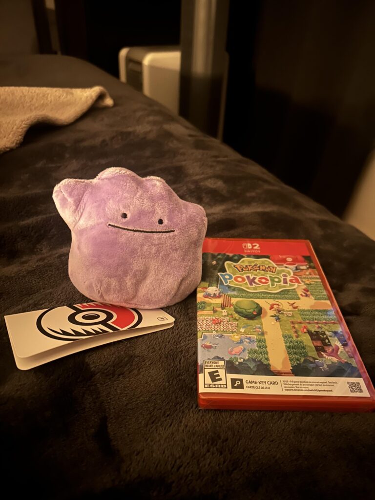Free Ditto plush that came with Pokopia!