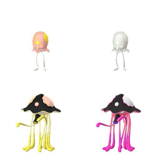 Shiny Toedscool Family Comparison