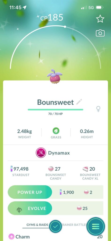 Shiny Dynamax Bounsweet