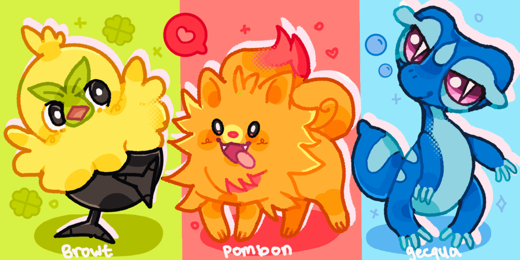 [OC] Which starter are you choosing for generation 10? :)