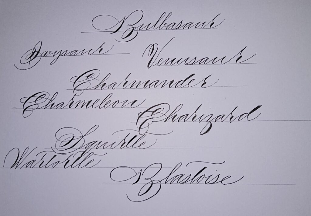 To celebrate Pokémon's 30th anniversary, i will calligraphy the names of all 1,028 Pokémon