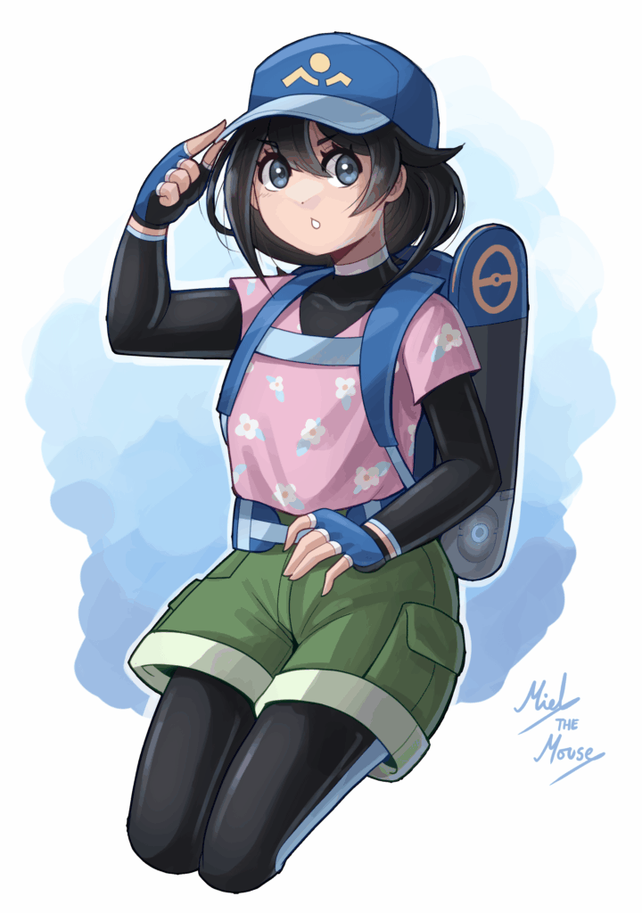 [OC] I drew the new female Protagonist, who kinda sorta resembles me!