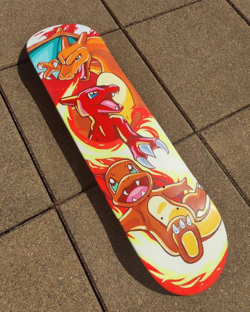 (OC) First board I painted, working through the Squirtle line now and Bulbasaurs next!