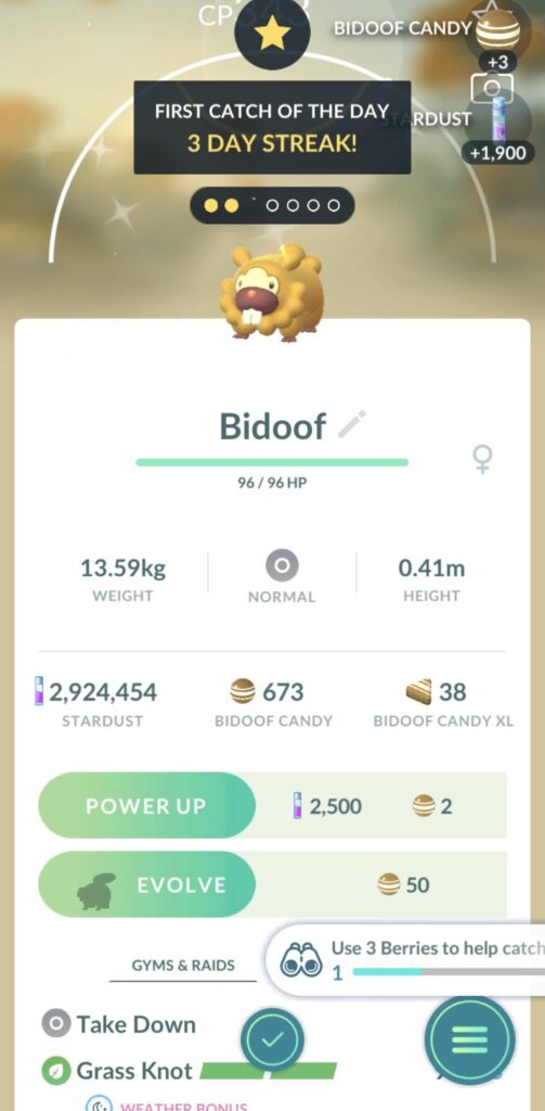 First Pokémon I clicked on!