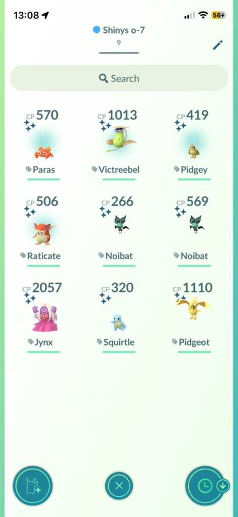 Shiny’s I’ve collected so far