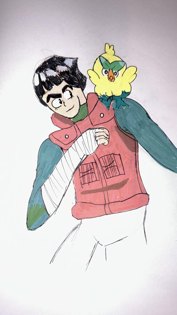 Whose brows do you think are bushier?