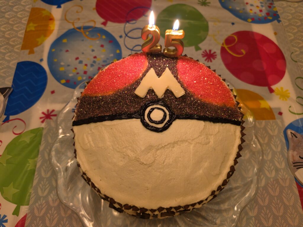 my mom surprised me with this cake on my 25th birthday