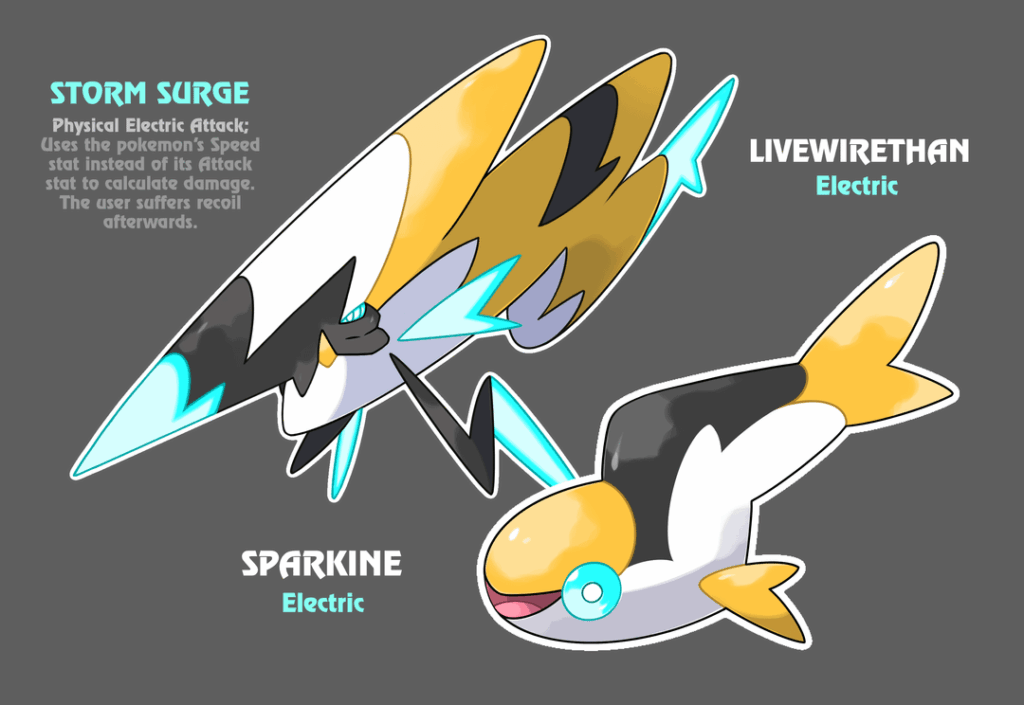 My regional fish Sparkine and Livewirethan ! Two pure Electric bastards