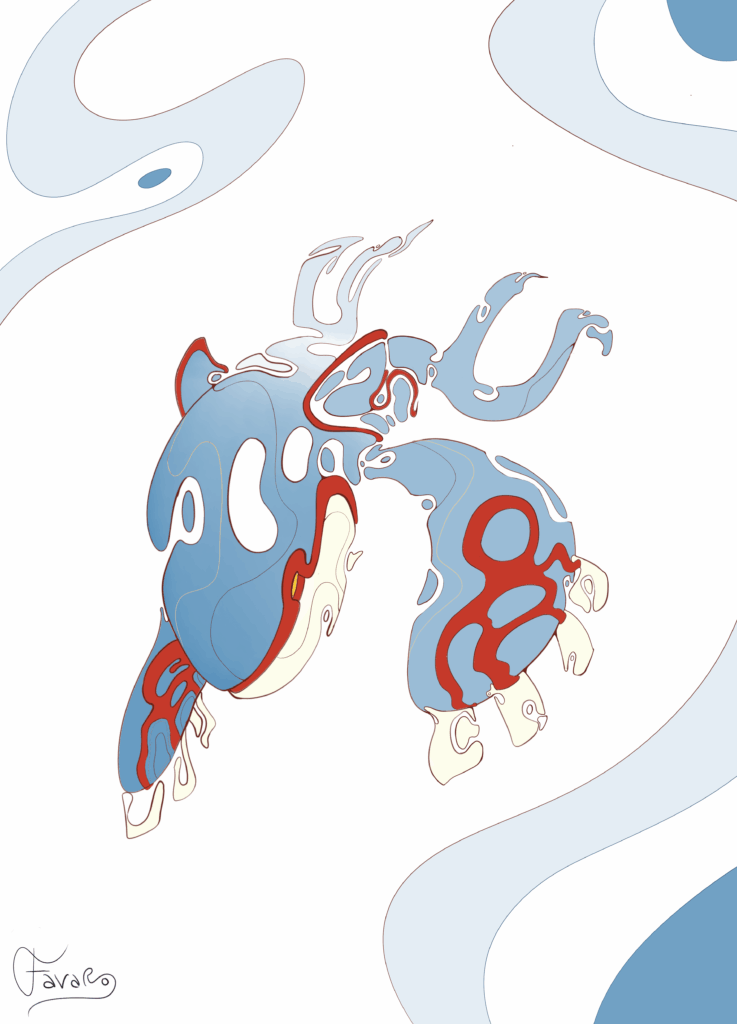 I drew you beautiful people a Kyogre