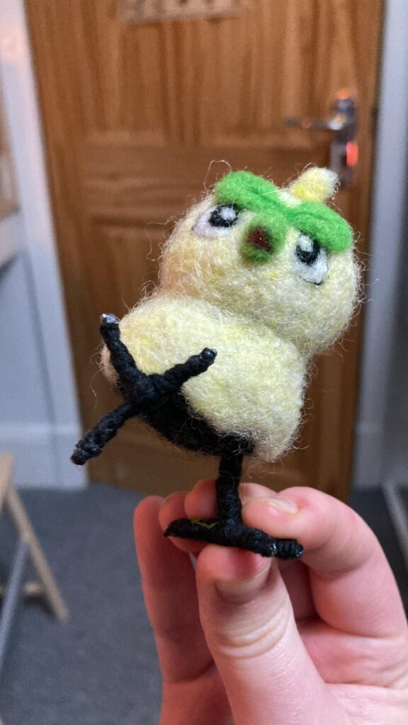 I needle felted browt!