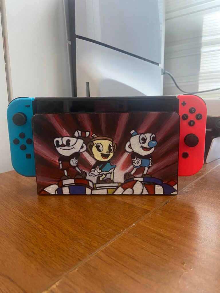 Painted my nintendo switch dock