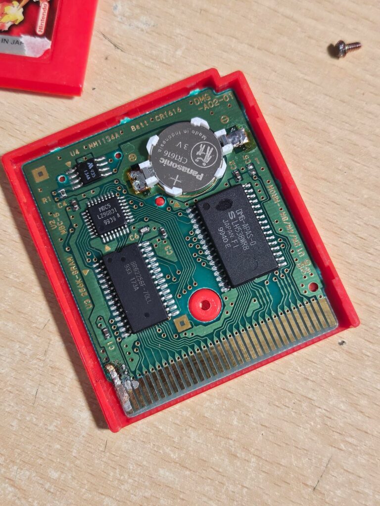 Fixed and restore an old Spanish Red cartridge that had some corroded pins.